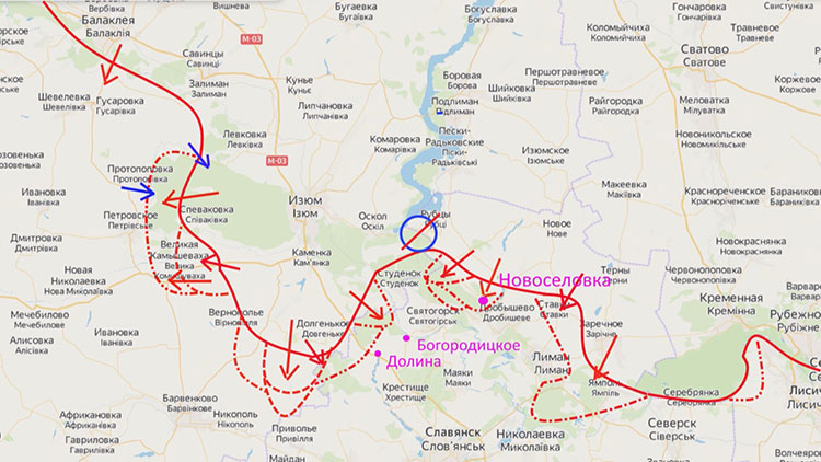 Обстановка в районе Новоселовки - Богородицкого 15.05.2022