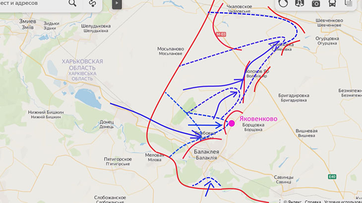 Украинские войска дошли до Шевченкова, где были остановлены