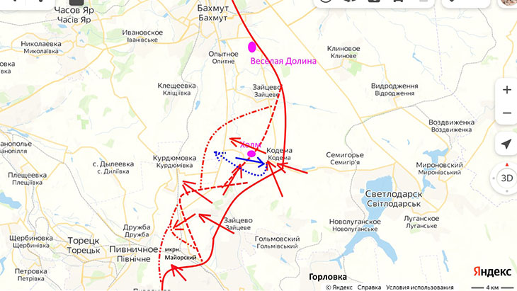 Части НМ ДНР 10.09.22 взяли Майорское