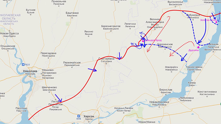 Попытка атаки ВСУ в Херсонской области провалилась