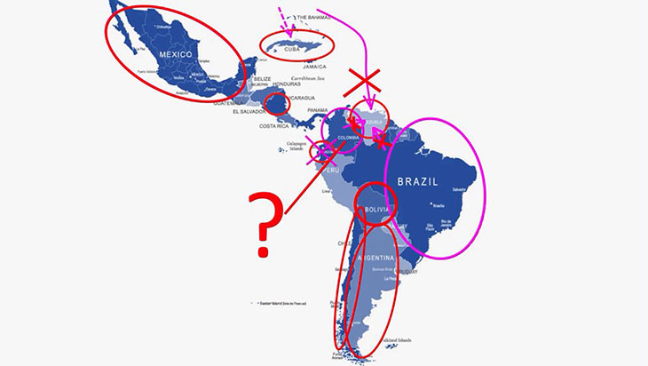 Геополитическая конфигурация в Латинской Америке на начало 2022 г.