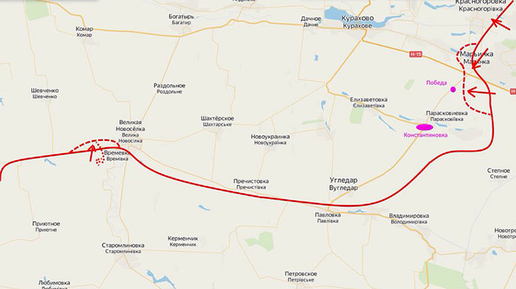 Бои на Донецком направлении фронта