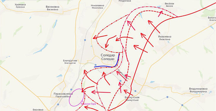 Соледар в полукольце