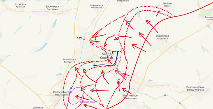 Начались бои за Парасковиевку