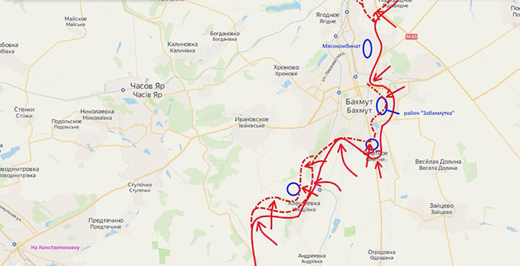 Упорные бои в районе Опытного и Клещеевки