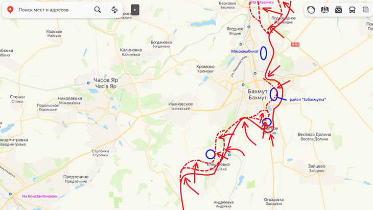 Плотная работа по укрепрайону западнее Клещеевки