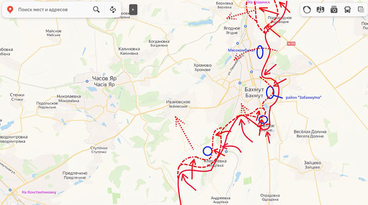 Заканчивается разборка опорного пункта западнее Клещеевки