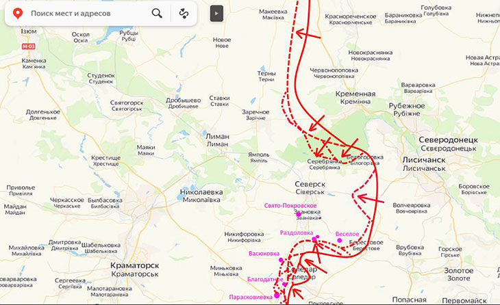 Идут ожесточенные бои в районе Васюковки