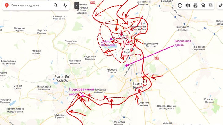 ЧВК «Вагнер» продвигается по направлению к Богданке