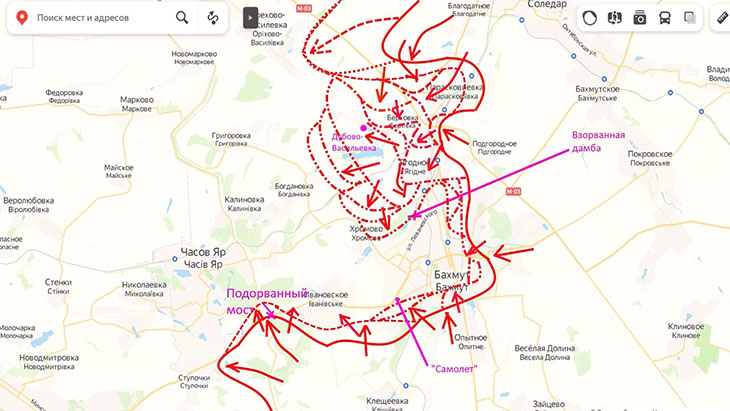 Кольцо в Бахмуте сжимается