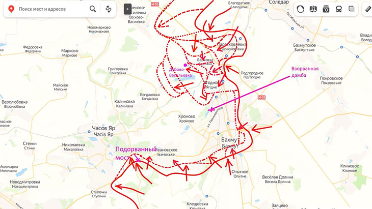 Штурм центра Артемовска (Бахмута)