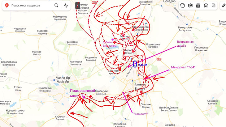 Бои за АЗОМ в центре Артемовска