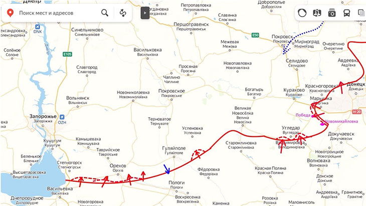 В Марьинке российские войска за день заняли один из важных опорных пунктов противника