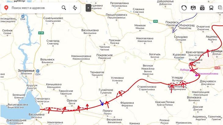 Запорожское направление, апрель 2023