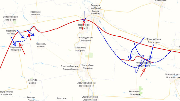 Повторная попытка ВСУ занять Новодонецкое тоже окончилась неудачей