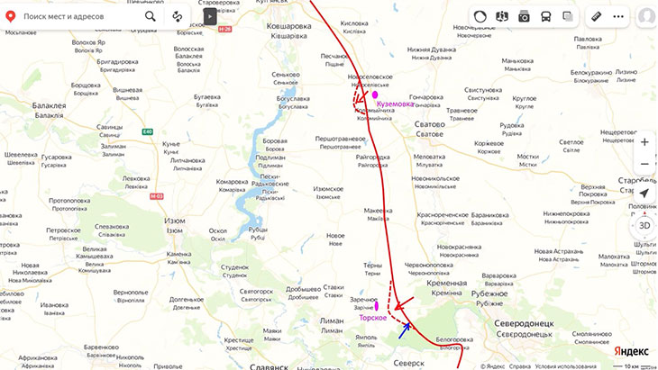 В районе Кременной противник пытается выбить нас с тех позиций, которые мы взяли накануне.