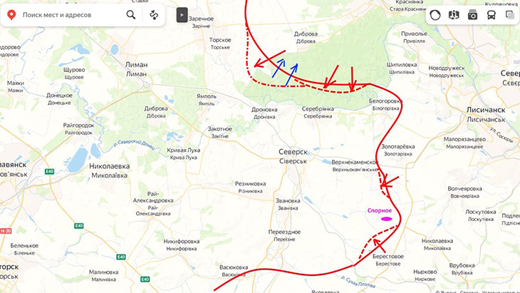 В районе Северска наши войск авзяли более 10 опорных пунктов