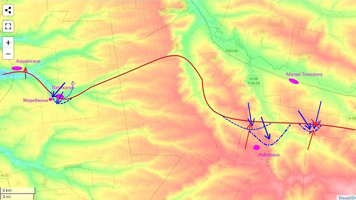 Началась новая волна наступления ВСУ в районе Работино