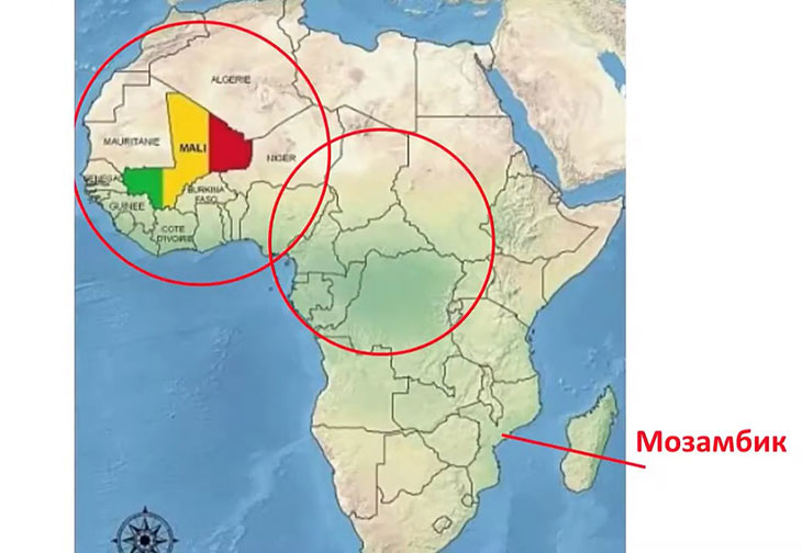 Мозамбик - стратегическая точка на карте Африки