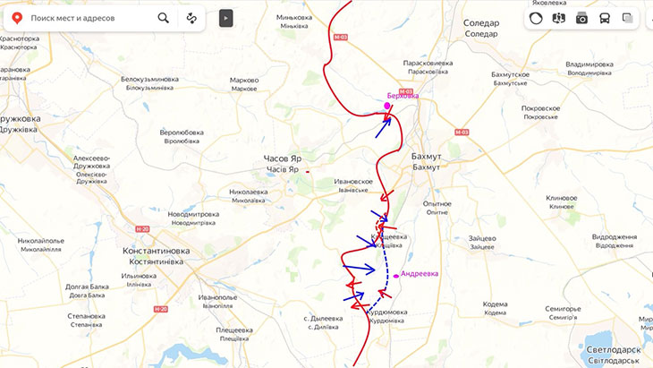 На Артемовском направлении вчера противник провел разведку боем