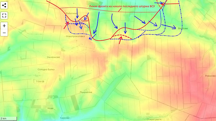 ВСУ рвутся в Новопрокоповку и Вербовое