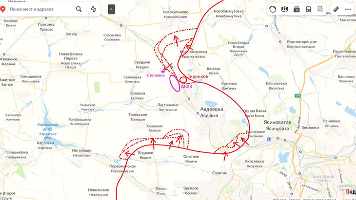 Наши войска давят на авдеевский гарнизон ВСУ с трех направлений