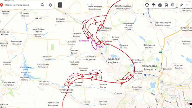 Вчера проведена разведка боем в нескольких точках Авдеевского направления