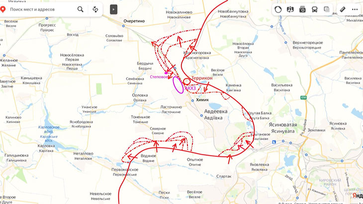 Есть продвижения в нескольких местах на Авдеевском направлении