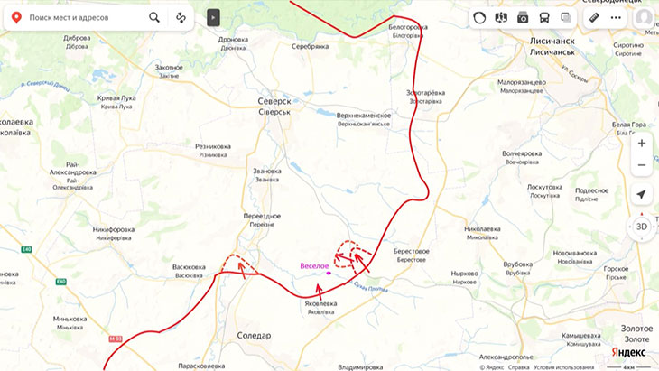 Наши войска продолжают продавливать оборону противника по высотам севернее Веселого