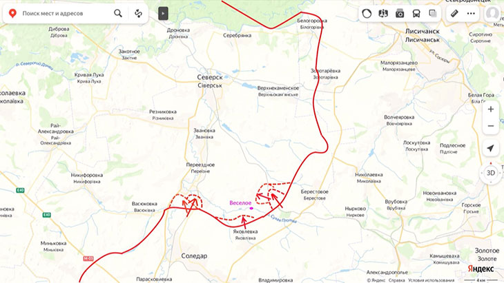 На Соледарском направлении уже четко обозначено наше желание создать стратегический плацдарм в междуречье Васюковки и Бахмутовки