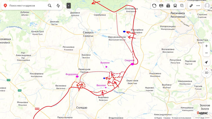 Наши войска пытаются выбить противника из Белогоровки