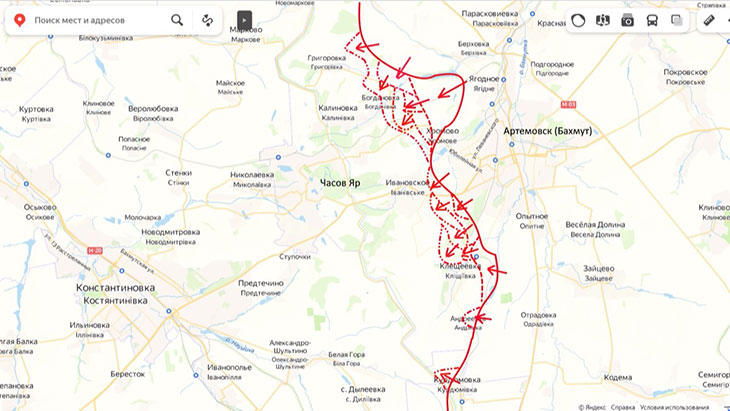 Наши войска пытаются вбивать клин в оборону противника между Ивановским и Клещеевкой