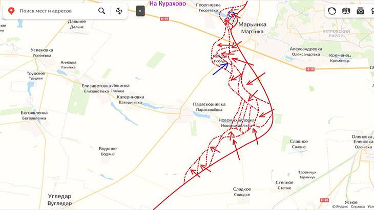 ВСУ пытаются контратаковать в районе н. п. Победа