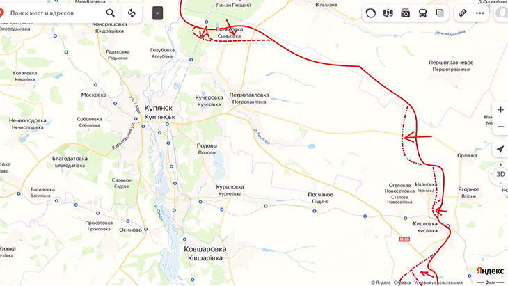 Нарастает интенсивность боев в районе Купянска