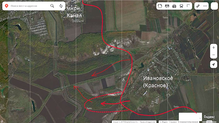 Наши войска пытаются обойти Ивановское с запада