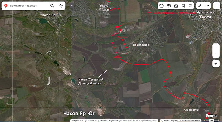 Наши войска уже в километре от канала Северский Донец - Донбасс