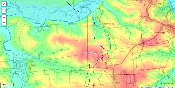 Белая гора - ключ обороны ВСУ на северском участке