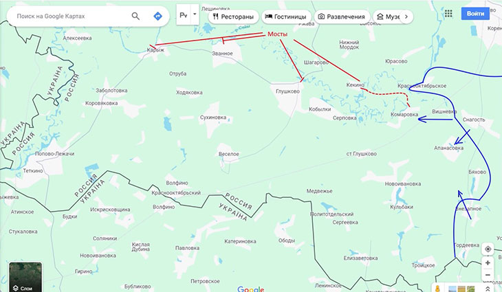 Противник вынес главный мост через Сейм в районе Глушкова