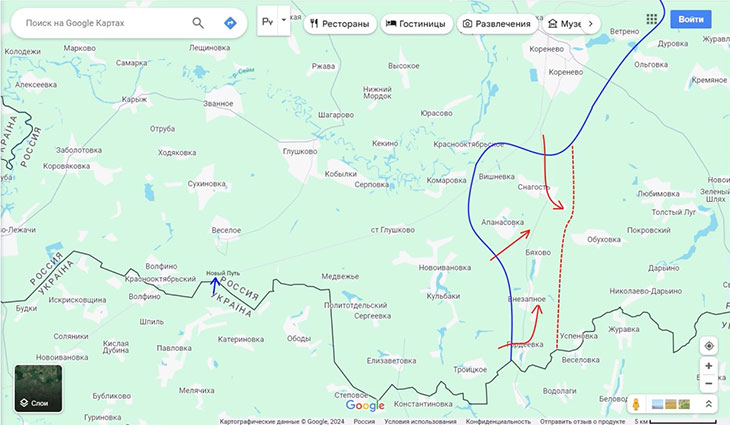 Противник пытается отвлекать наши силы, организовывая небольшие укусы по направлению к Глушково, Новому Пути