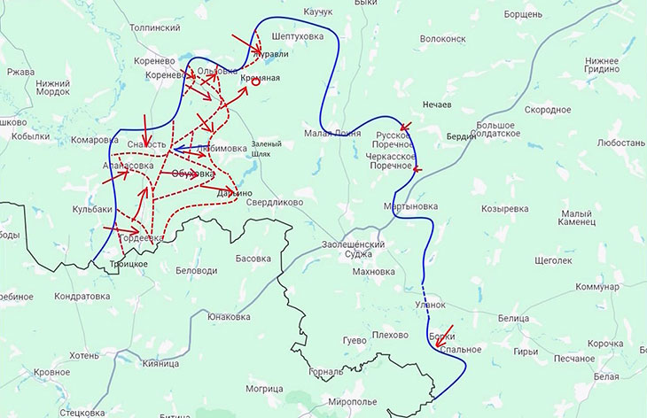 На курском участке противник наносит нам постоянные контрудары