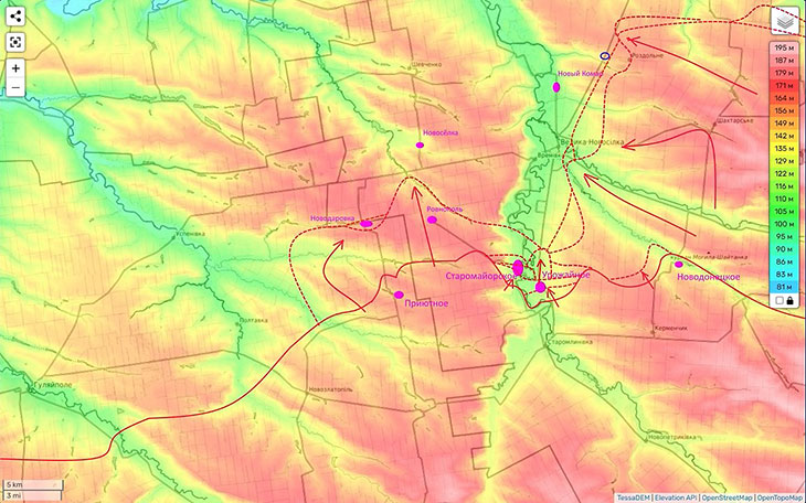 Наши войска зашли на территорию Большой Новоселки