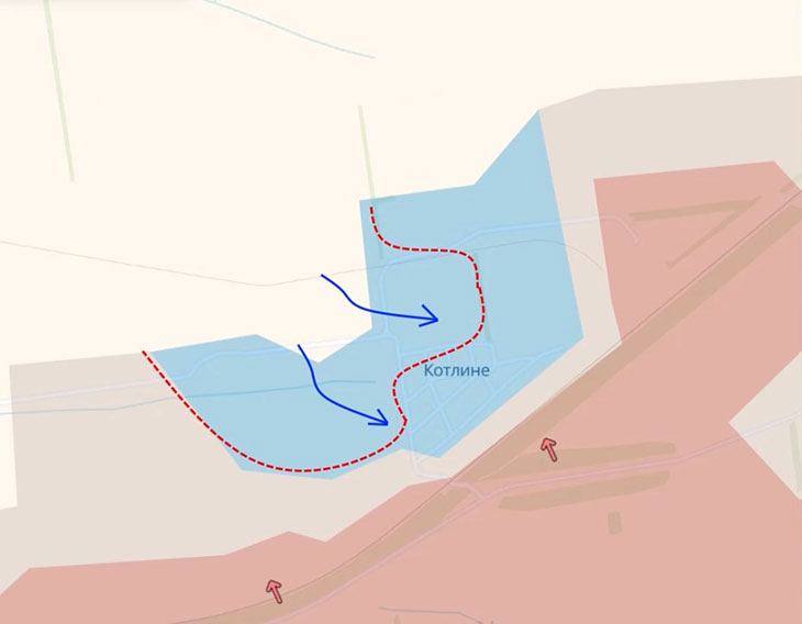 Попытка прорыва ВСУ в Котлино
