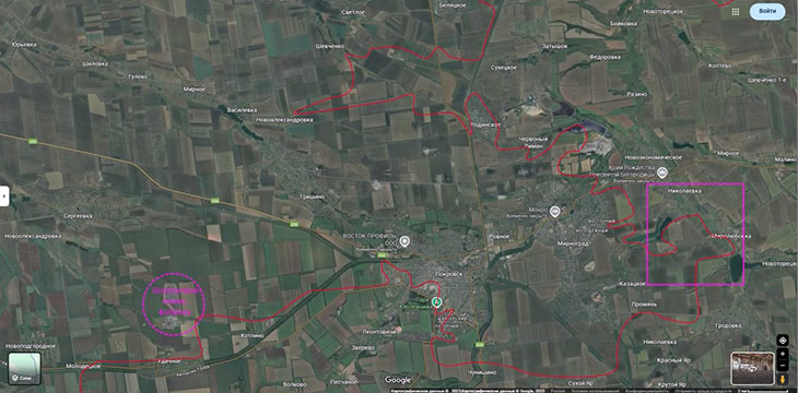Огневой мешок для ВСУ в районе Миролюбовки