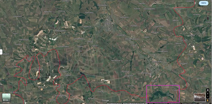 Южнее Клебанбыкского водохранилища противник еще позиции удерживает