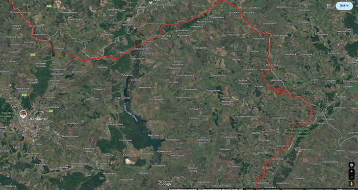 Наши атакующие действия  южнее Мелового