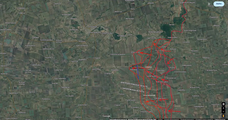 Контратака противника на Алексеевку