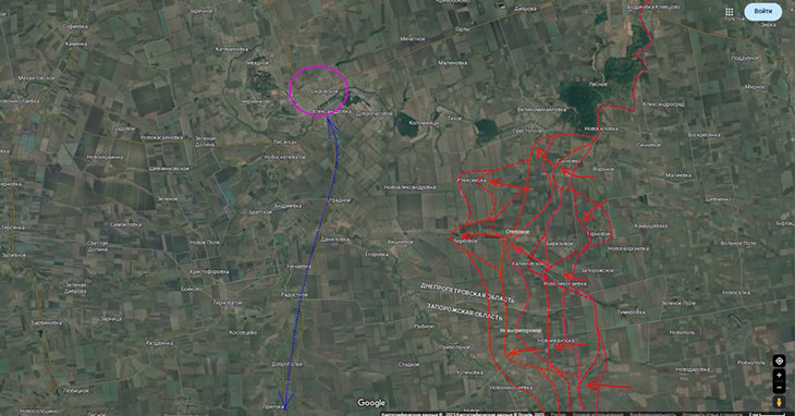 Рокада трасса с Покровского на Гуляйполе