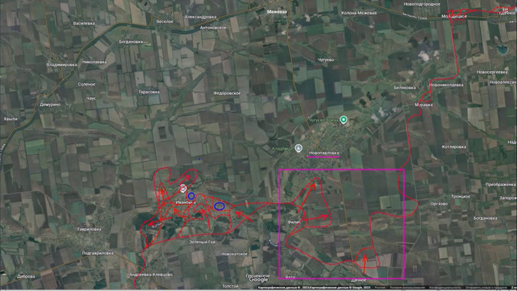 Мы уже зацепились за южные окраины Новопавловки