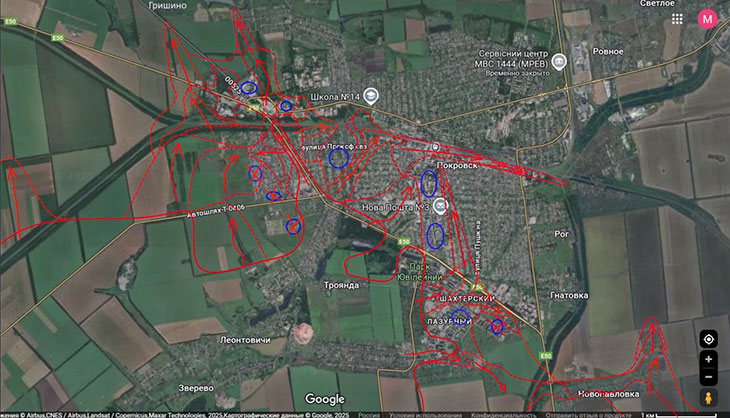 Наши части вышли на восточные окраины Покровска и таким образом отсекли южную часть города от основных сил противника