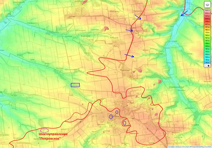 Мы начали от Котлино движение на Гришино